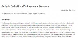 Análisis: Android es una plataforma, no los comunes