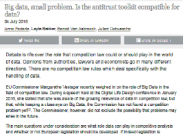 Big Data, pequeño problema. ¿El kit de herramientas antimonopolio es compatible con los datos?