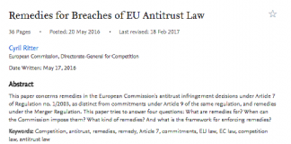 Acciones para las infracciones de la legislación antimonopolio de la Unión Europea