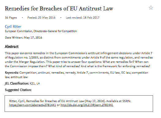 Acciones para las infracciones de la legislación antimonopolio de la Unión Europea