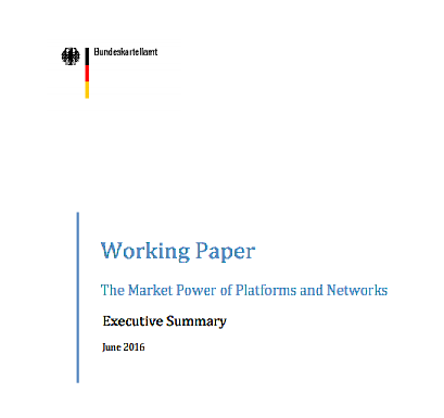 El poder de mercado de las plataformas y redes (Documento de trabajo)
