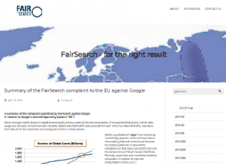 Resumen de la reclamación FairSearch a la Unión Europea contra Google