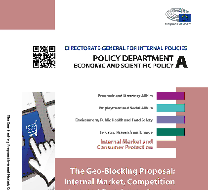LA PROPUESTA DE BLOQUEO GEOGRÁFICO: MERCADO INTERIOR, DERECHO DE LA COMPETENCIA Y ASPECTOS REGLAMENTARIOS