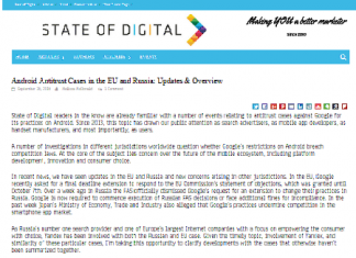 Casos antimonopolio de Android en la UE y Rusia: Actualizaciones y descripción general