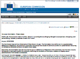 Antimonopolio: La Comisión da nuevos pasos en las investigaciones que alegan que las prácticas de comparación y compra comparativa de Google incumplen las normas de la UE (Comunicado de prensa)