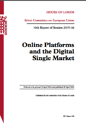Plataformas en línea y mercado único digital