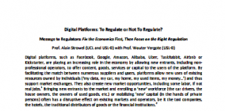 Plataformas digitales: ¿Para regular o no para regular? Mensaje a los reguladores: Arregle primero la economía y luego concéntrese en la regulación correcta