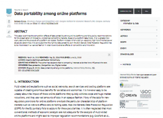 Portabilidad de datos entre plataformas en línea