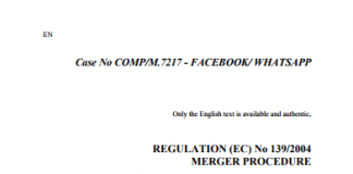 Asunto M.7217 – Facebook / WhatsApp Decisión de la Comisión de conformidad con el artículo 6, apartado 1, letra b), del Reglamento nº 139/2004 del Consejo