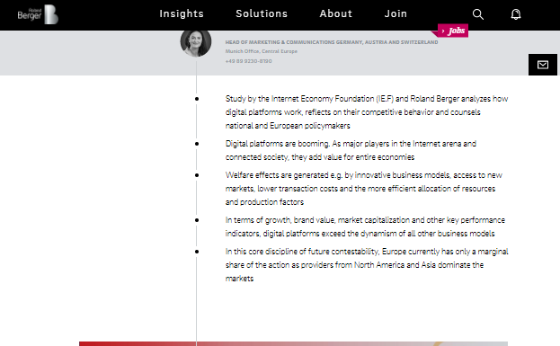 Las plataformas digitales como impulsoras del crecimiento y la innovación: Europa debe actuar para seguir siendo competitiva en la economía mundial de Internet