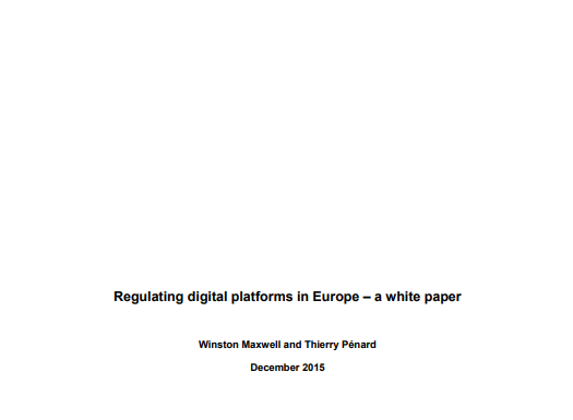 Regulación de plataformas digitales en Europa: un libro blanco