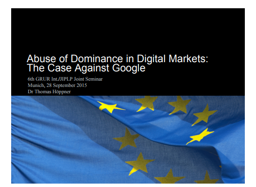 Abuso de dominio en los mercados digitales: el caso contra Google