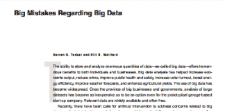 Grandes errores con respecto a Big Data