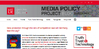 Protección de datos a través del lente de la ley de competencia: ¿Liderará Alemania el camino?