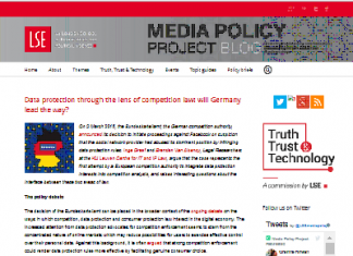 Protección de datos a través del lente de la ley de competencia: ¿Liderará Alemania el camino?