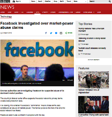 Facebook investigó sobre reclamos de abuso de poder de mercado