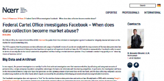 La Oficina Federal de Cártel investiga a Facebook: ¿Cuándo la recopilación de datos se convierte en abuso de mercado?