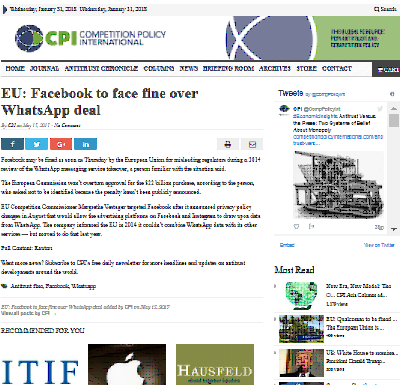 Unión Europea: Facebook enfrentará bien sobre el acuerdo de WhatsApp