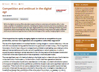 Competencia y antimonopolio en la era digital