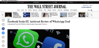 Facebook busca revisión antimonopolio de la Unión Europea del acuerdo de WhatsApp