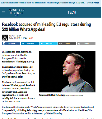 Facebook es acusado de engañar a los reguladores de la Unión Europea durante el acuerdo de $ 22 mil millones de WhatsApp