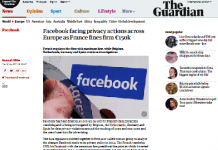 Facebook enfrenta acciones de privacidad en toda Europa, ya que Francia impone una multa de € 150k