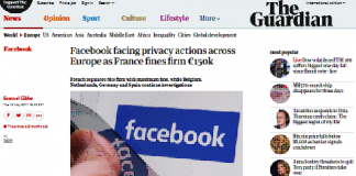 Facebook enfrenta acciones de privacidad en toda Europa, ya que Francia impone una multa de € 150k