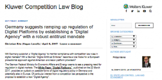 Alemania sugiere aumentar la regulación de las Plataformas Digitales mediante el establecimiento de una “Agencia Digital” con un sólido mandato antimonopolio