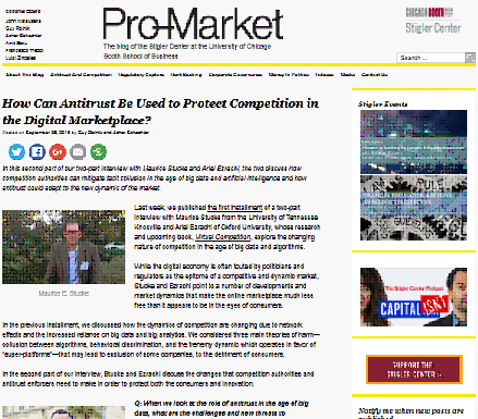 ¿Cómo se puede usar el antimonopolio para proteger la competencia en el mercado digital?