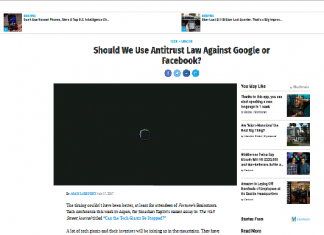 ¿Deberíamos usar la ley antimonopolio contra Google o Facebook?