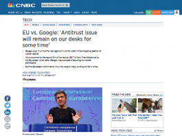 Unión Europea vs. Google: “El tema antimonopolio permanecerá en nuestros escritorios por un tiempo”