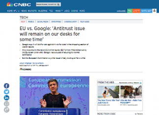 Unión Europea vs. Google: “El tema antimonopolio permanecerá en nuestros escritorios por un tiempo”