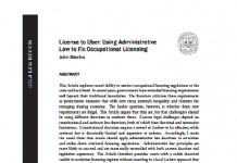 Licencia para Uber: Uso de archivos administrativos – Ley para arreglar licencias ocupacionales