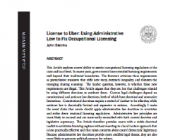 Licencia para Uber: Uso de archivos administrativos – Ley para arreglar licencias ocupacionales