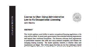 Licencia para Uber: Uso de archivos administrativos – Ley para arreglar licencias ocupacionales