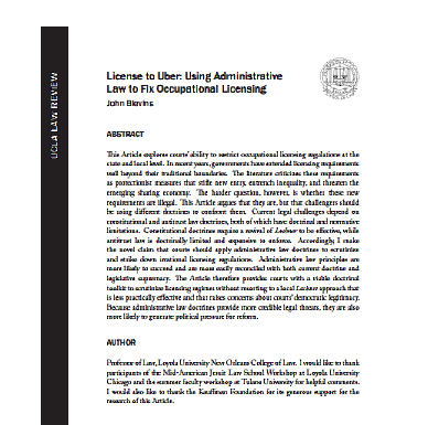 Licencia para Uber: Uso de archivos administrativos – Ley para arreglar licencias ocupacionales