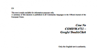 Caso N° COMP / M.4731 – Google / Doble clic