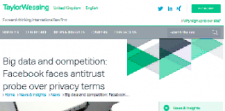 Big Data y competencia: Facebook se enfrenta a una investigación antimonopolio sobre términos de privacidad