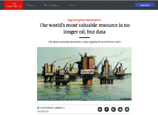El recurso más valioso del mundo ya no es el petróleo, sino los datos.