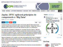 Japón: JFTC aplicará principios de competencia a ‘Big Data’