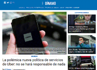 La polémica nueva política de servicios de Uber: no se hará responsable de nada