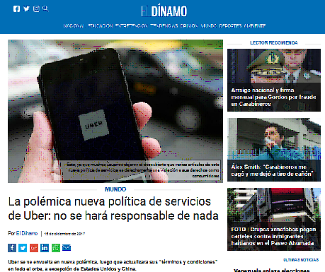 La polémica nueva política de servicios de Uber: no se hará responsable de nada