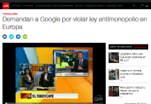 Demandan a Google por violar ley antimonopolio en Europa