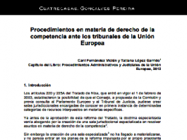 Procedimientos en materia de derecho de la competencia ante los tribunales de la Unión Europea