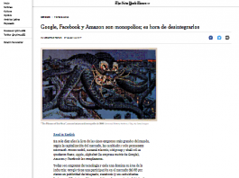 Google, Facebook y Amazon son monopolios; es hora de desintegrarlos