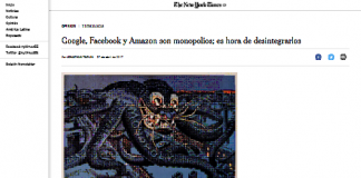 Google, Facebook y Amazon son monopolios; es hora de desintegrarlos