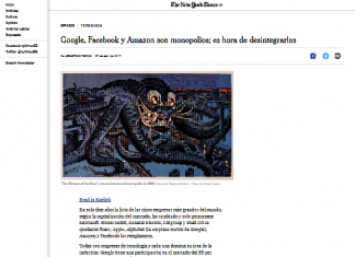 Google, Facebook y Amazon son monopolios; es hora de desintegrarlos