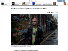 Como consultores de Trump explotan los datos de Facebook de millones