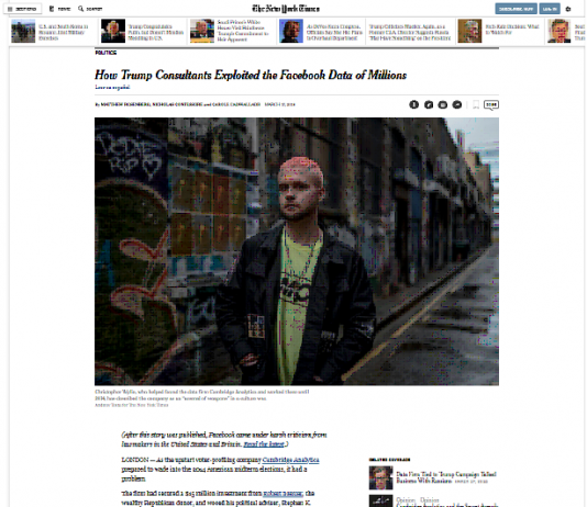 Como consultores de Trump explotan los datos de Facebook de millones