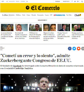 “Cometí un error y lo siento”, admite Zuckerberg ante Congreso de EE.UU.